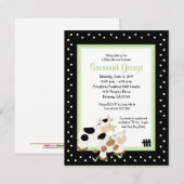 Moo Koe Boerderij Barnyard Baby shower 4.25 x 5.5 Kaart (Voorkant / Achterkant)