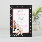 Moo Koe Boerderij Barnyard Baby Shower Invitaties  Kaart (Staand voorkant)