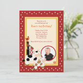 Moo Koe Boerderij Barnyard * PHOTO * Birthday Uitn Kaart (Staand voorkant)