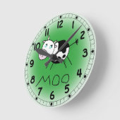 Moo Koe Clock Ronde Klok (Hoek)