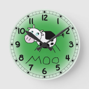 Moo Koe Clock Ronde Klok