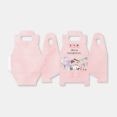 Moo Koe Meisje 1e Verjaardagsfeestje Aangepast Bedankdoosjes (Uitgevouwen)