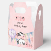 Moo Koe Meisje 1e Verjaardagsfeestje Aangepast Bedankdoosjes (Geopend)