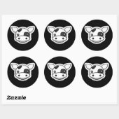 Moo Koe Ronde Sticker (Vel)