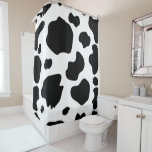 Moo Koe Spots Afdrukken Zwart-wit Robuust Boerderi Douchegordijn<br><div class="desc">Shower Curtain.</div>