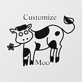 Moo Koe Thunder_Cove Raamsticker (Vel)