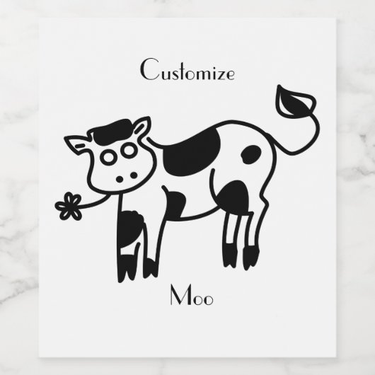 Moo Koe Thunder_Cove Wijn Etiket (Enkel label)