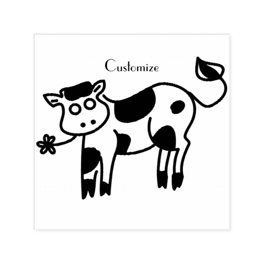 Moo Koe Thunder_Cove Zelfinktende Stempel (Design)