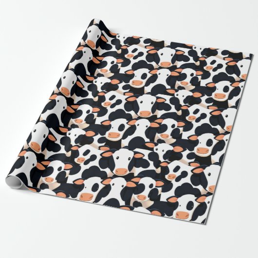 MOO Koe Wrapping Paper Cadeaupapier (Uitgerold)