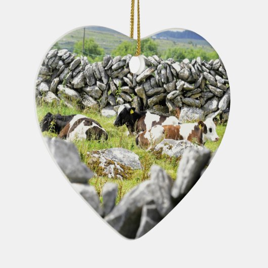 Moo Koeien Keramisch Ornament (Rechts)