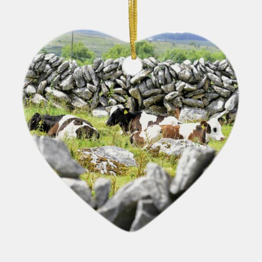 Moo Koeien Keramisch Ornament (Voorkant)