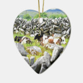 Moo Koeien Keramisch Ornament (Links)