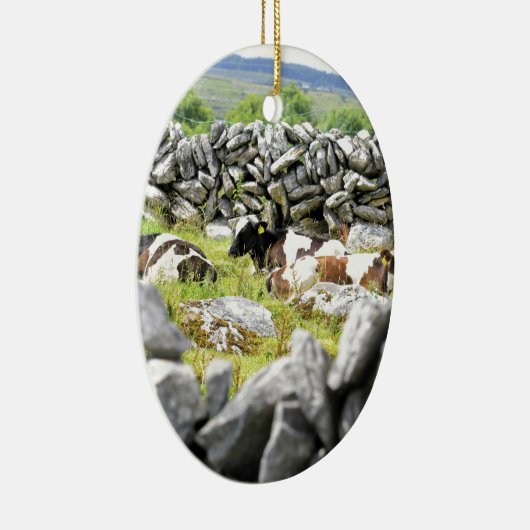 Moo Koeien Keramisch Ornament (Rechts)