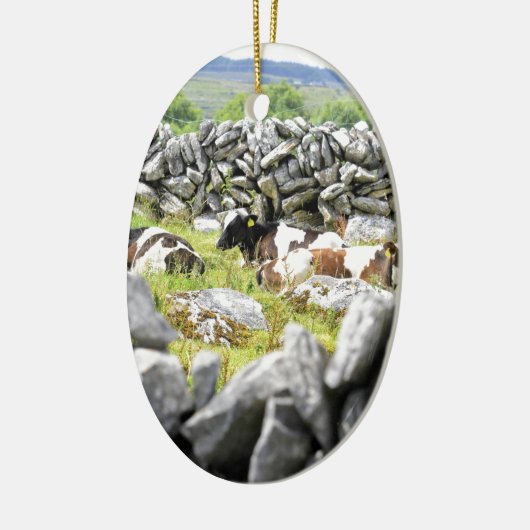 Moo Koeien Keramisch Ornament (Links)