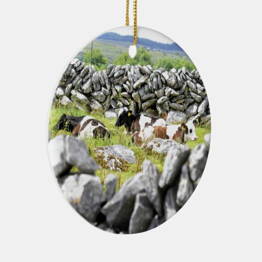 Moo Koeien Keramisch Ornament (Rechts)