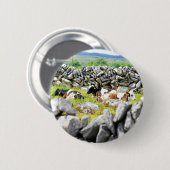 Moo Koeien Ronde Button 5,7 Cm (Voorkant /achterkant)