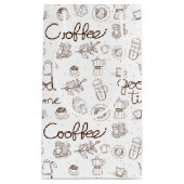 Moo koffiepatroon persoonlijk/bedrijfs wit klein cadeauzakje (Voorkant)