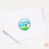 Moo-kow-stickers Ronde Sticker (Envelop)