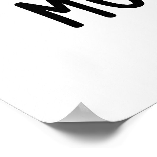 Moo-kulele Funny Ukulele Koe Pun Poster (Hoek)