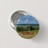 Moo landschap in Wallonië, reizen Ronde Button 3,2 Cm (Voorkant /achterkant)