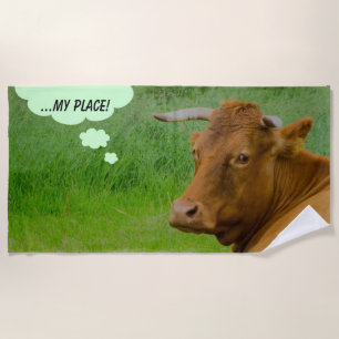 Moo! Leuke koe Strandlaken