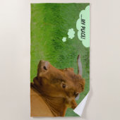 Moo! Leuke koe Strandlaken (Voorkant)