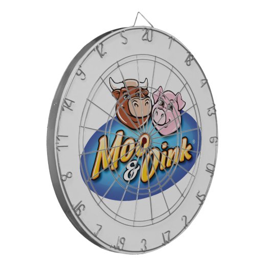 Moo & Link Dartboard Dartbord (Voorkant Links)