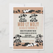 Moo-ly Moly Funny Dairy Koe Kalf Kaart (Voorkant)