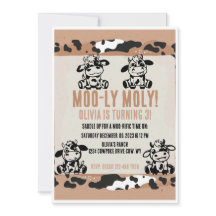 Moo-ly Moly Grappige Zuivel Koe Kalf