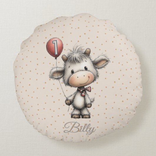 Moo Magic: Age One Edition! Rond Kussen (Achterkant)