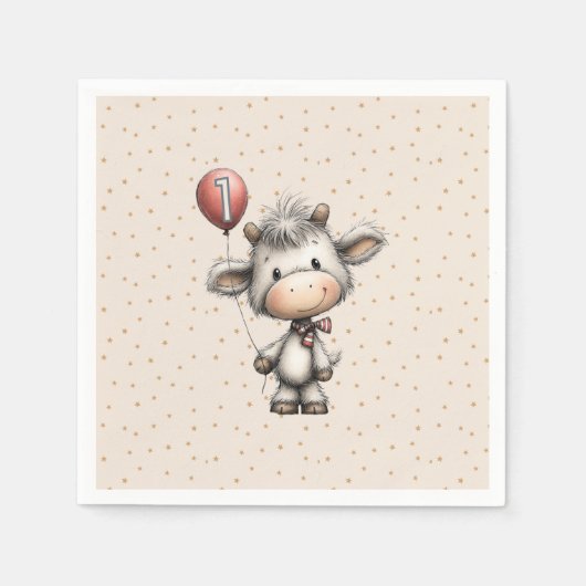 Moo Magic: Leeftijd één editie! Servet (Voorkant)