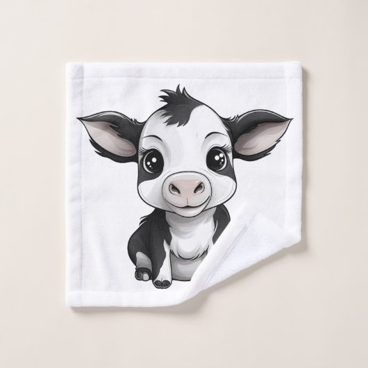 "Moo-Ments of Cleanliness" Handdoeken Set - Verse (Wasdoekje)
