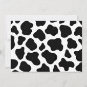 Moo Moo Ik Ben Twee Foto 2de Verjaardagsuitnodigin Kaart (Achterkant)