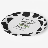 Moo Moo Ik ben twee Koe 2e verjaardag Papieren Bordje (Gekanteld)