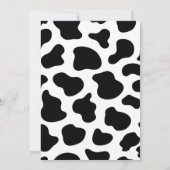 Moo Moo Ik ben twee Koe 2e verjaardag Uitnodiging (Achterkant)