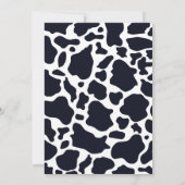 Moo Moo Ik ben Twee Roze Bloemen Koe Meisje 2e Ver Kaart (Achterkant)