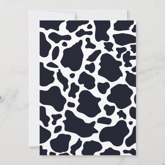 Moo Moo Ik ben Twee Roze Bloemen Koe Meisje 2e Ver Kaart (Achterkant)