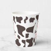 Moo Moo Ik draai twee Koe 2e verjaardagsfeestje Papieren Bekers (Rechts)