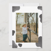 Moo Moo I'm Two Cow 2nd Birthday Kaart (Achterkant)