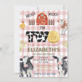Moo Moo Im Two Koe 2e verjaardag Kaart (Voorkant)