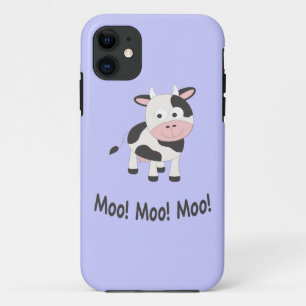 Moo Moo Moo Cute Cartoon Koe iPhone 11 Hoesje