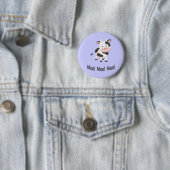 Moo Moo Moo Cute Cartoon Koe Ronde Button 5,7 Cm (In situ)