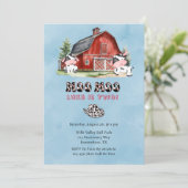 Moo Moo Naam is Twee Jongen Verjaardagsfeest Kaart (Staand voorkant)