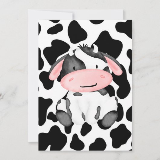 Moo Moo Naam is Twee Jongen Verjaardagsfeest Kaart (Achterkant)