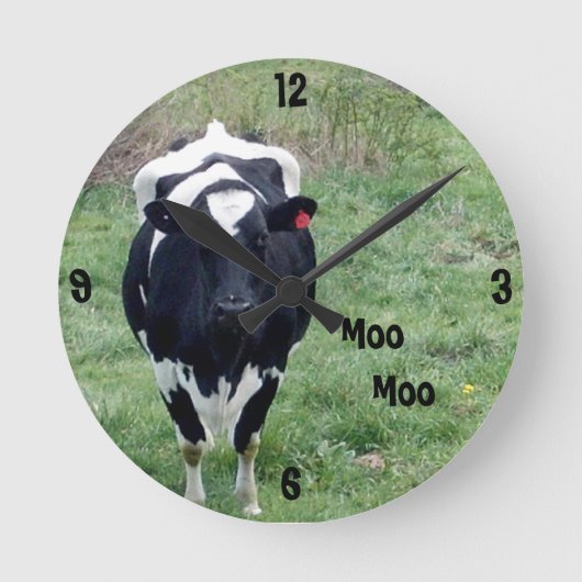 Moo Moo Wall klok (Voorkant)