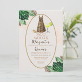 Moo Moo's & Margaritas Birthday Kaart (Staand voorkant)