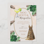 Moo Moo's & Margaritas Party Kaart (Voorkant / Achterkant)