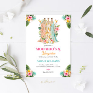 Moo Moos & Margaritas Vrijgezellenfeest Kaart