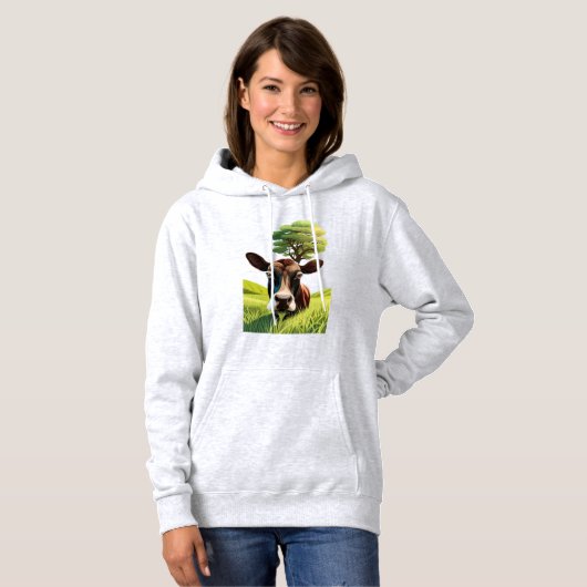Moo-ning voor bloedbad hoodie (Voorkant volledig)