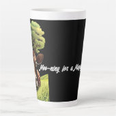 Moo-ning voor bloedbad latte mok (Voorkant)